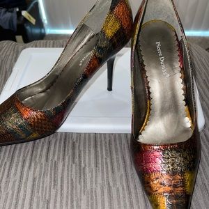 Colorful Patchwork Pierre Dumas pumps